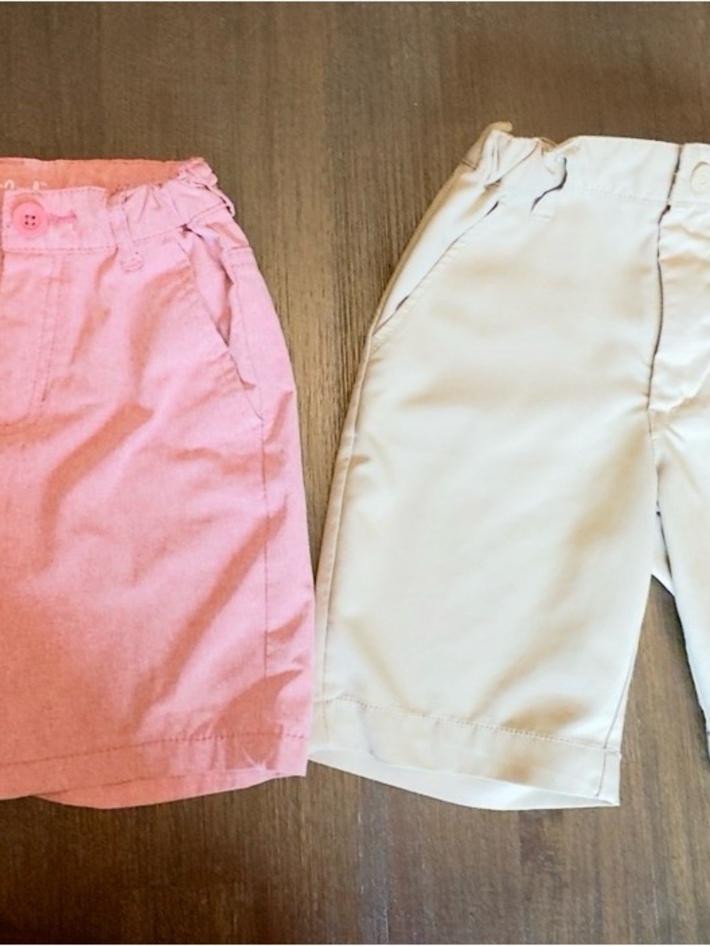 Cat & Jack Pink and Cream Pair of Girls Bottoms - Casual Shorts